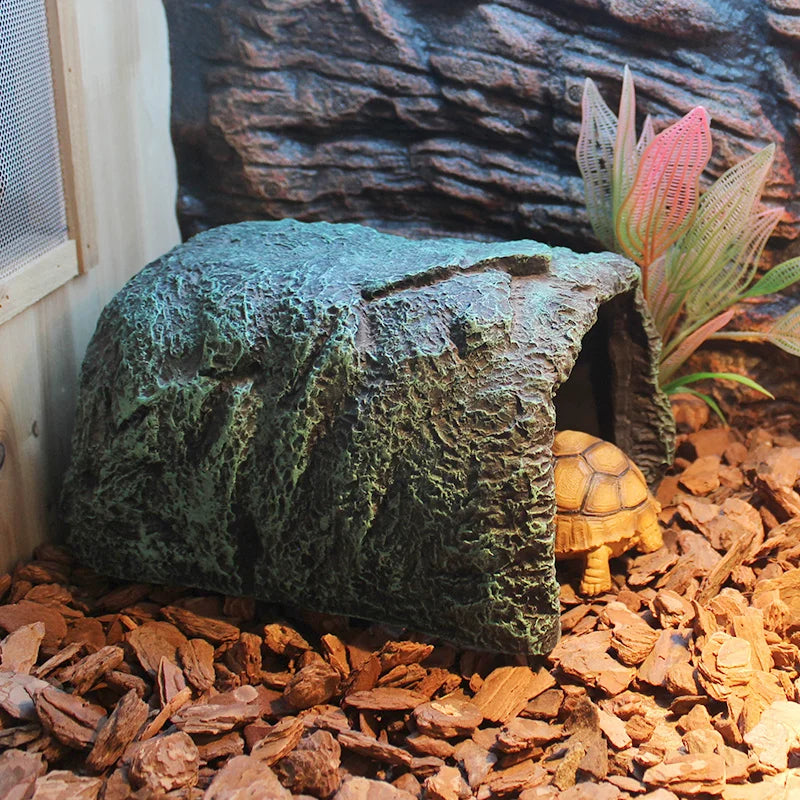 Reptile Rock Cave Hide for Lizards & Snakes