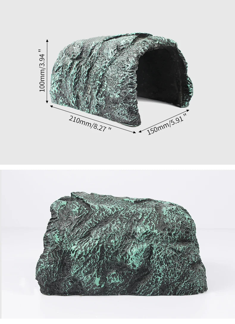 Reptile Rock Cave Hide for Lizards & Snakes