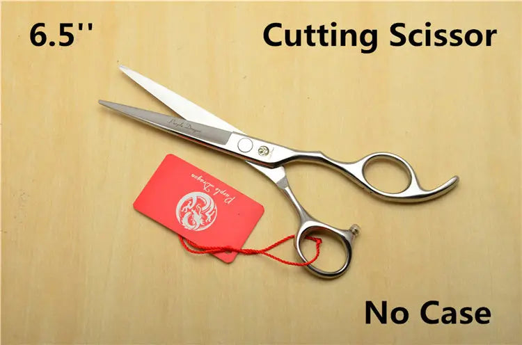 6.5-inch cutting scissors with a red tag on a beige background