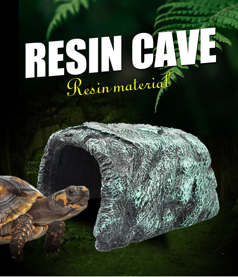 Reptile Rock Cave Hide for Lizards & Snakes