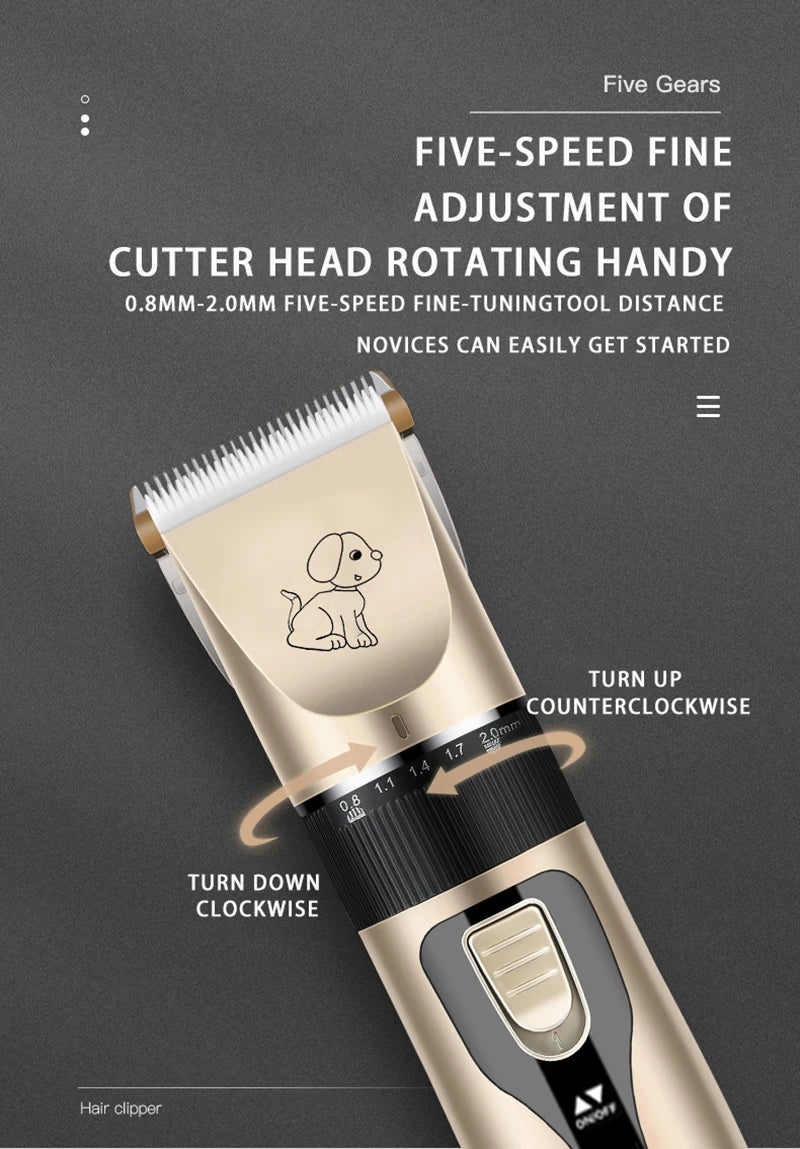 Rechargeable Electric Pet Hair Clipper & Trimmer