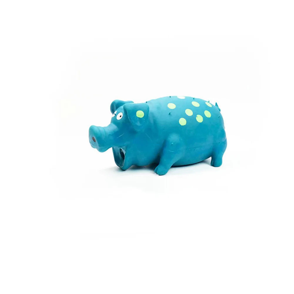 light blue pig with holes at the top
