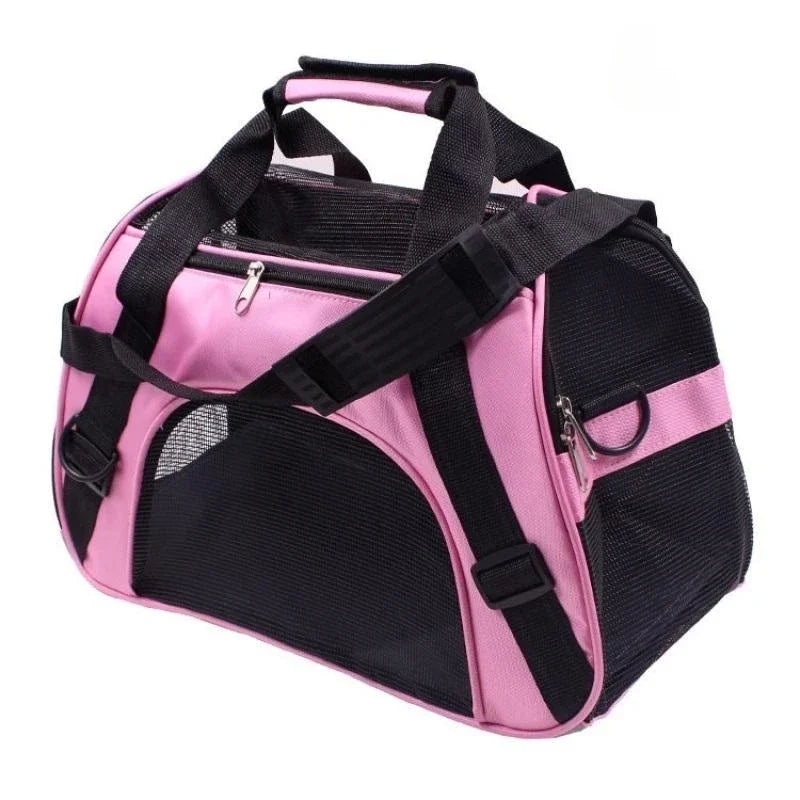 Mesh Breathable Foldable Carrier Bag for Pets