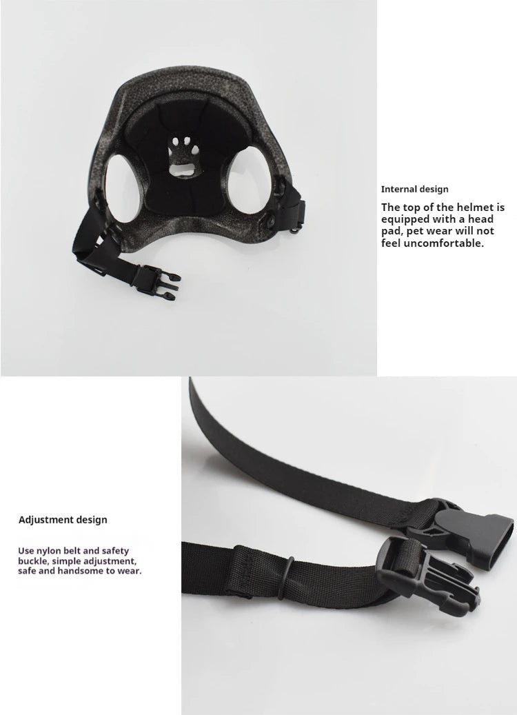 Helmet with adjustable strap on a white background