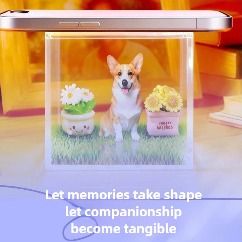 Holographic Pet Memorial Ornament — DIY Keepsake