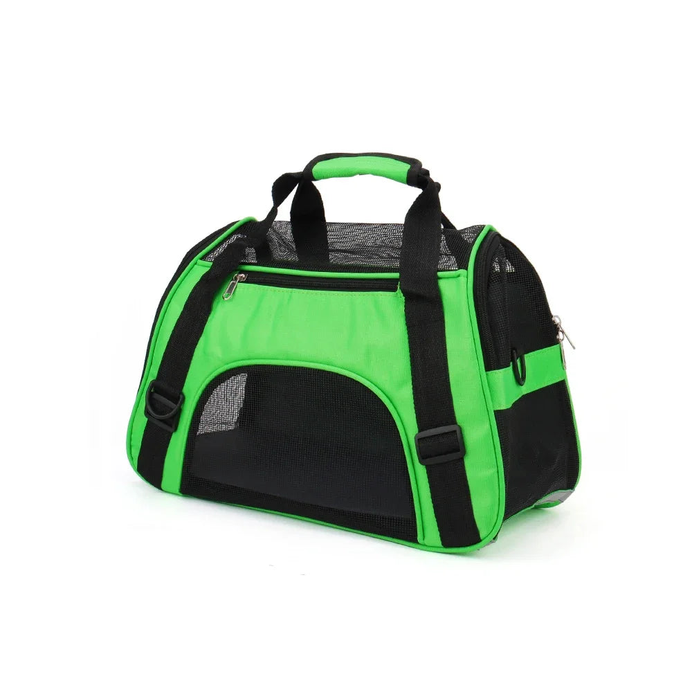 Mesh Breathable Foldable Carrier Bag for Pets