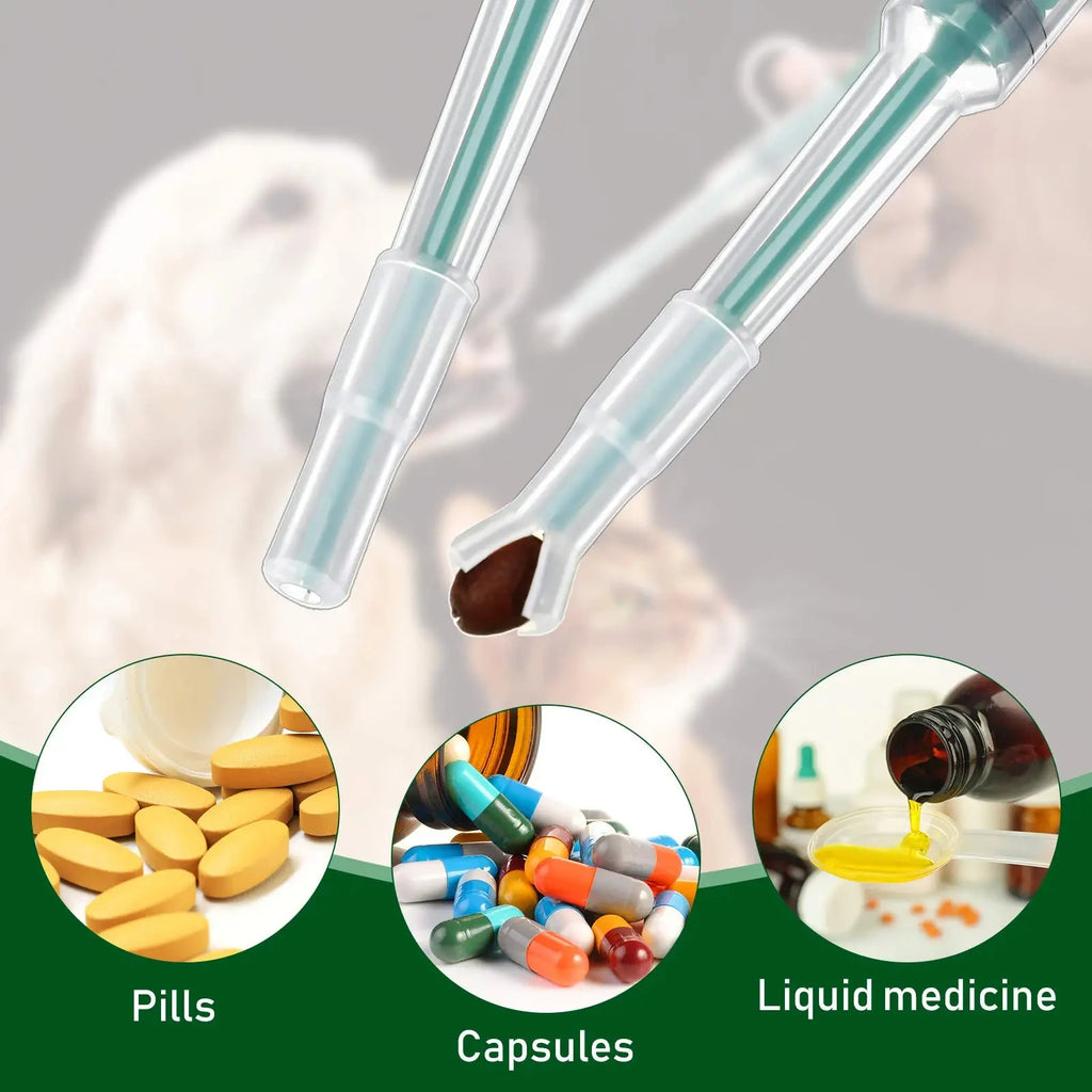 yellow pills multi colored capsules and liquid medicine on green and clear back round with to green colored pill dispensers