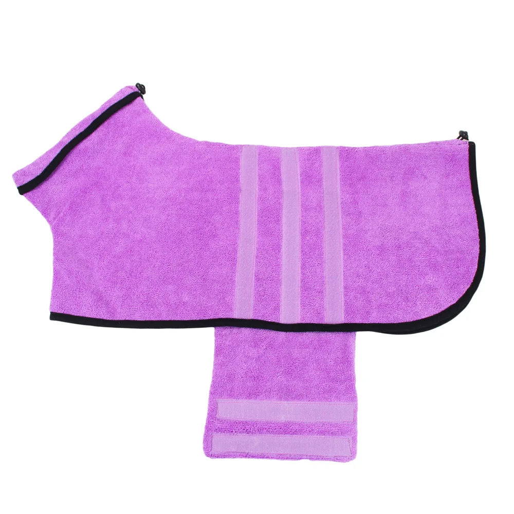 Purple coat with black trim on a white background