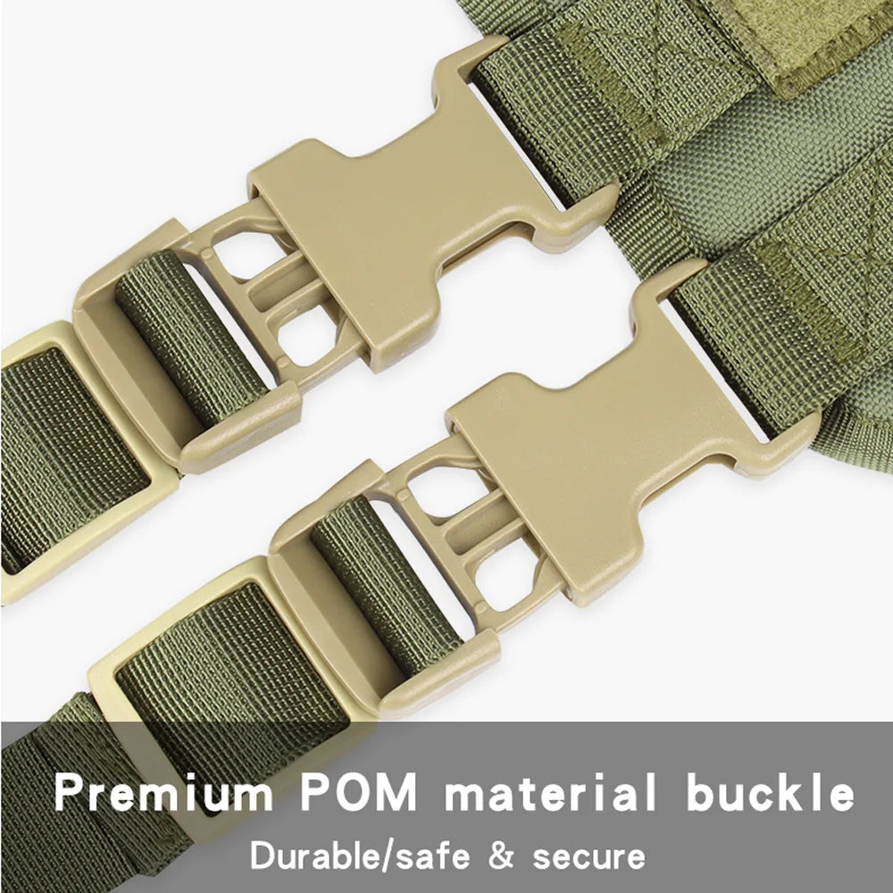 Green belt with beige buckle on a white background