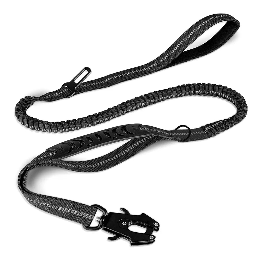 Tactical Shock-Absorbing No-Pull Dog Leash
