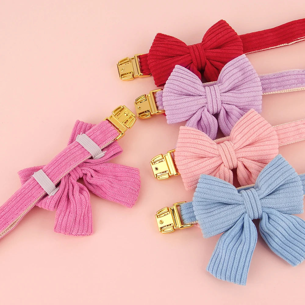 Personalized Engraved Bowtie Collar for Dogs