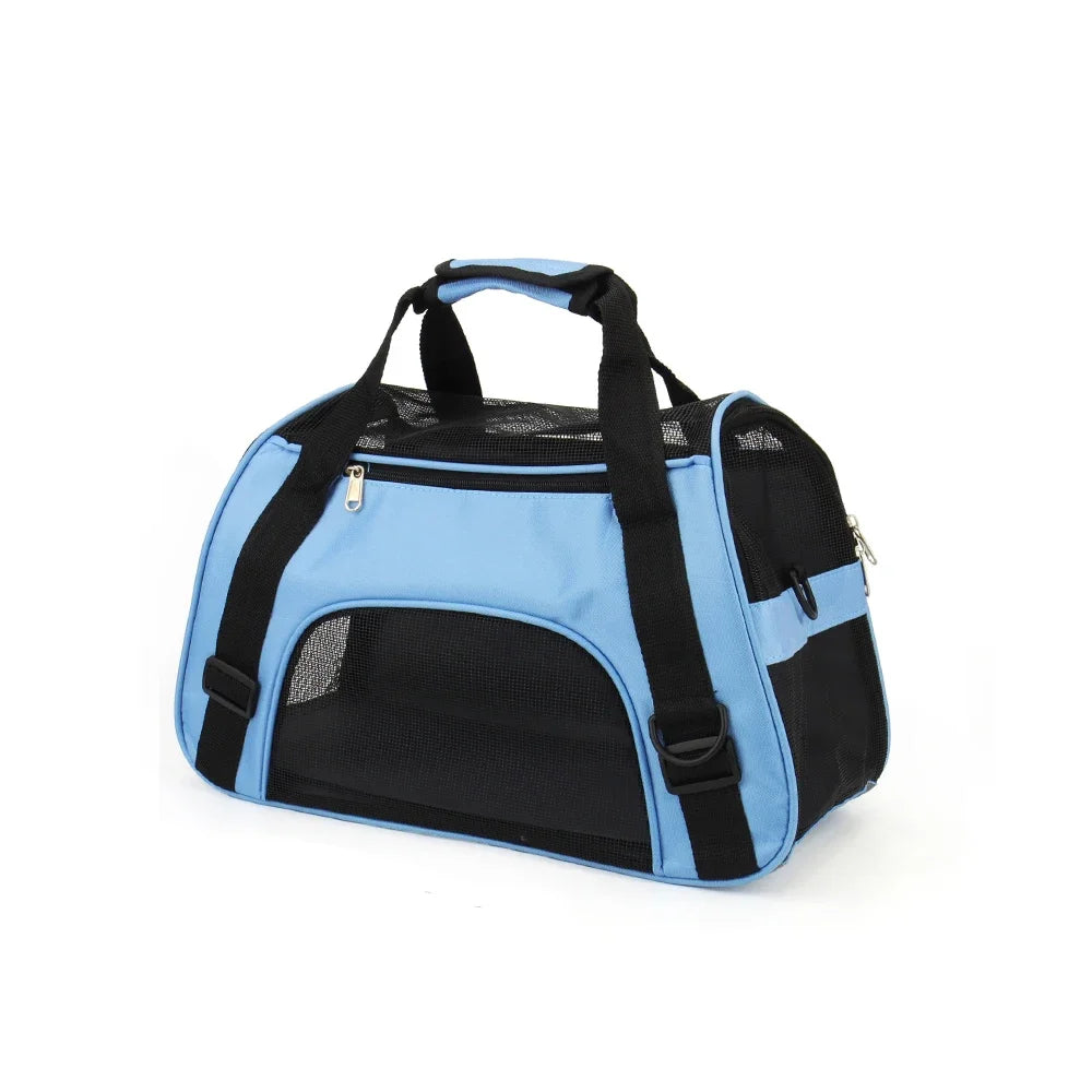 Mesh Breathable Foldable Carrier Bag for Pets