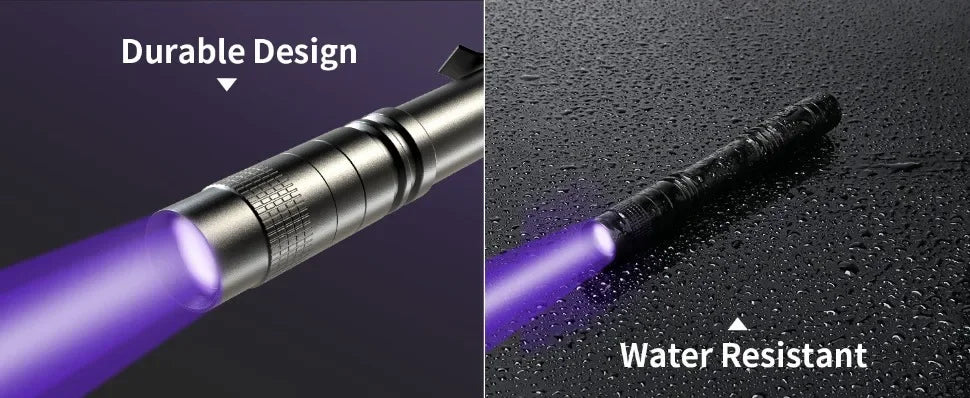 UV Black Light Flashlight Pen — 395nm Pet Urine Detector
