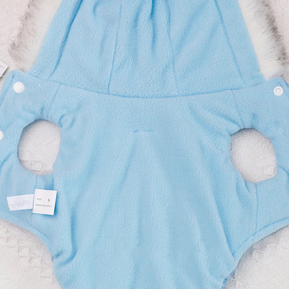 Blue baby fleece lining of jacket