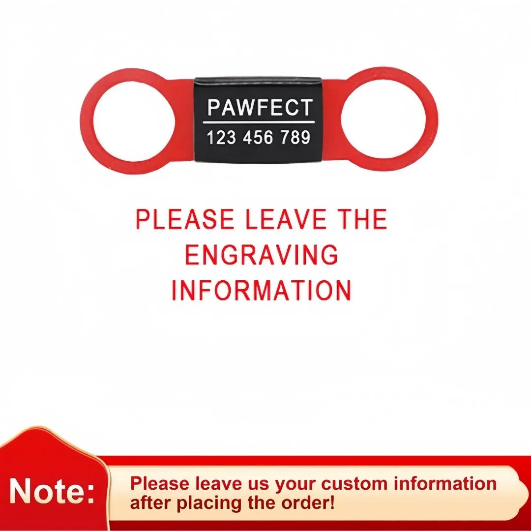 Personalized Engraved ID Tag for Cats & Dogs