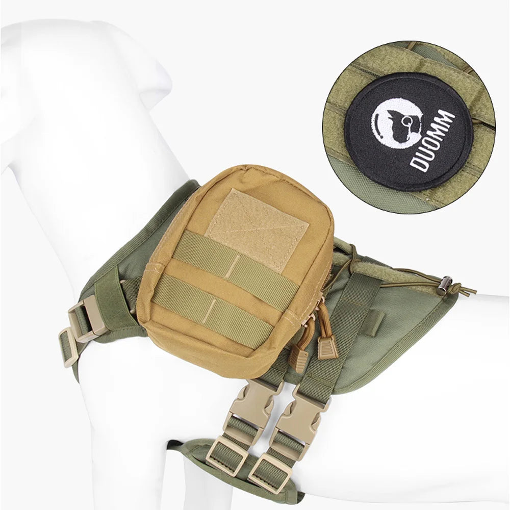  tactical waist bag with a patch on a white background